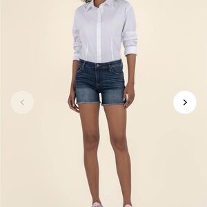 Kut from the Kloth Dark Blue Denim Shorts